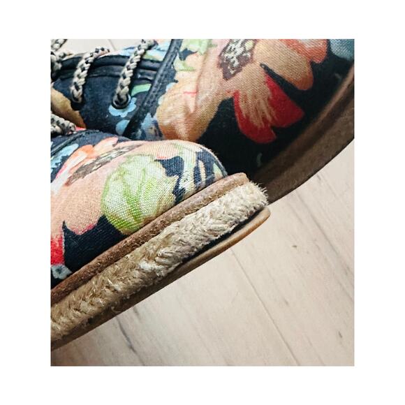 Loeffler Randall x Tucker womens floral print espadrilles shoes size 10 - Picture 7 of 10